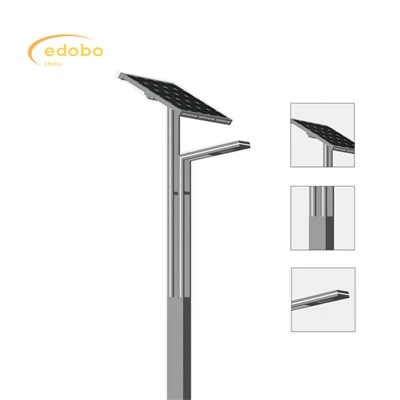 Led ljós 80w/120w sólargötulampi með litíum rafhlöðu